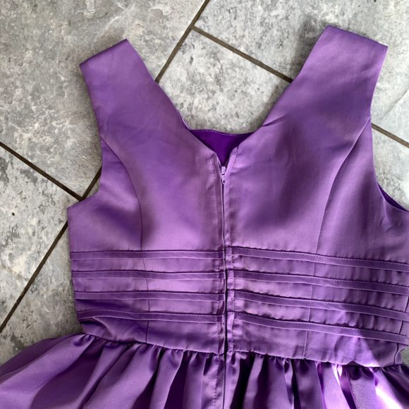 Lindy Bop Purple Swing Tea Dress A Line Size 12 - Picture 3 of 7